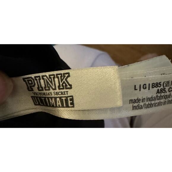PINK by Victoria secret ultimate, size large gray black bra sports active - Picture 3 of 3